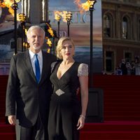 James Cameron y Kate Winslet en el estreno de 'Titanic 3D' en Londres