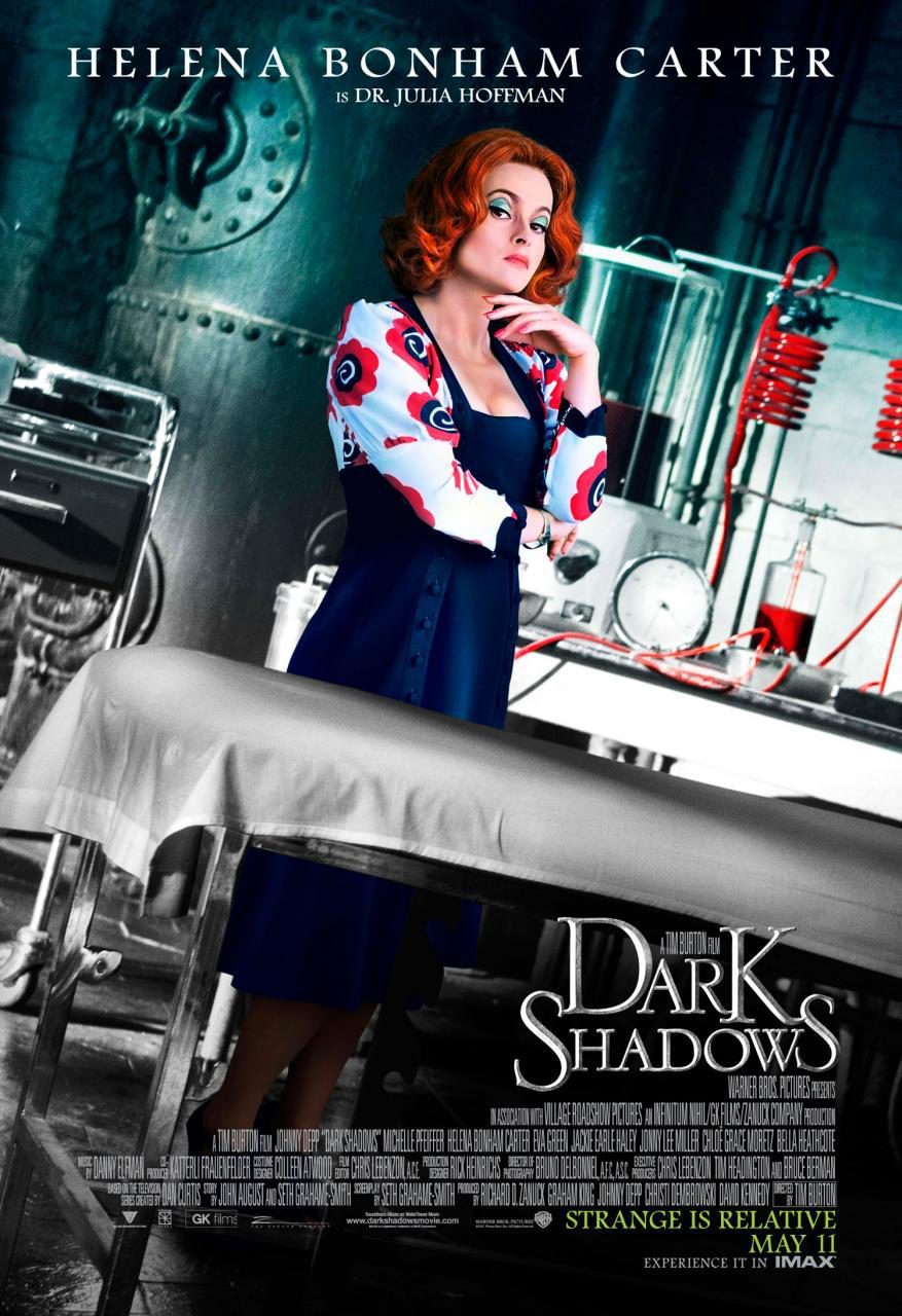 Helena Bonham Carter como la doctora Julia Hoffman en 'Sombras tenebrosas'