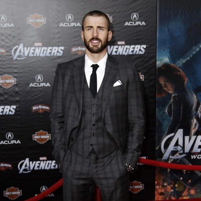 Chris Evans en la premiére mundial de 'Los Vengadores'