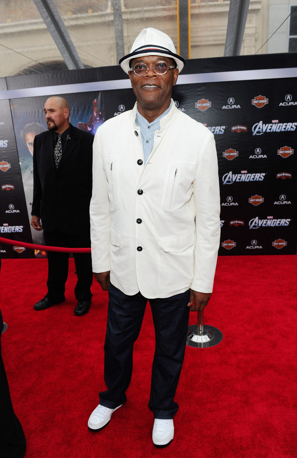 Samuel L. Jackson en el estreno mundial de 'Los Vengadores'