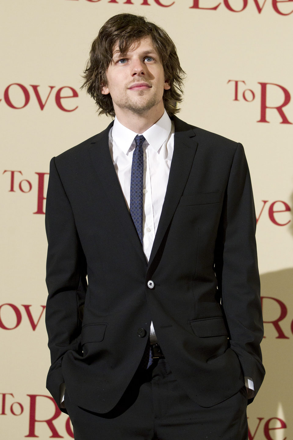 Jesse Eiseneberg en la premiére de 'To Rome with Love' en Italia