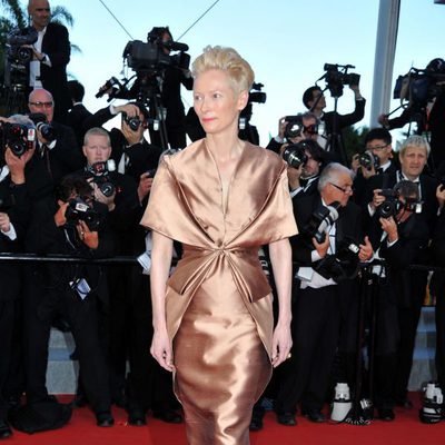 Tilda Swinton en la inauguración del Festival de Cannes 2012