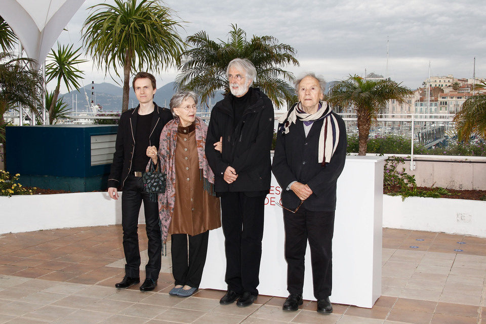 El equipo de 'Amour' en el Festival de Cannes 2012