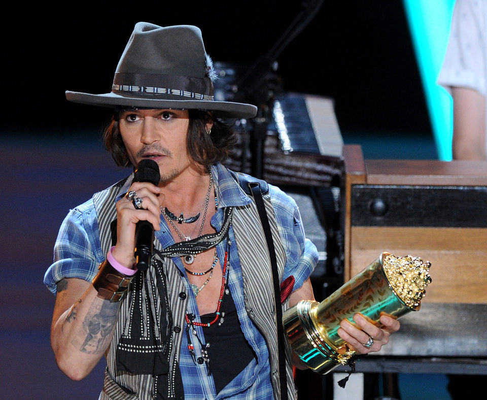 Johnny Depp, premiado en los MTV Movie Awards 2012