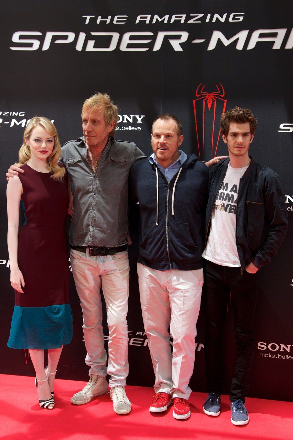 Emma Stone, Rhys Ifans, Marc Webb y Andrew Garfield presentan 'The Amazing Spider-Man' en Madrid