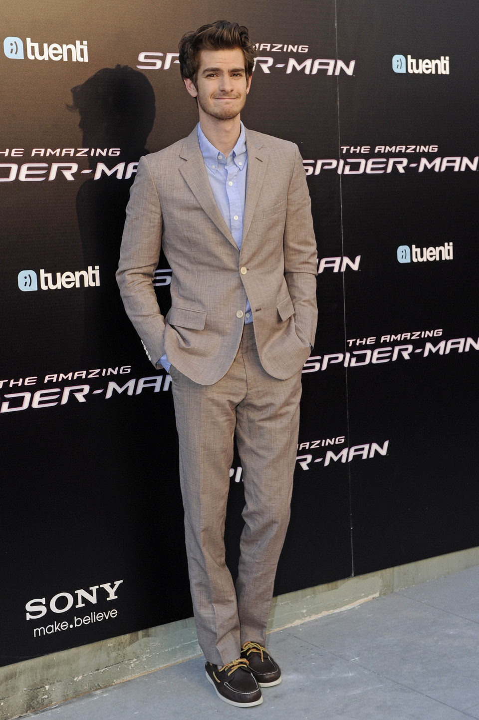 Andrew Garfield en la premiére madrileña de 'The Amazing Spider-Man'