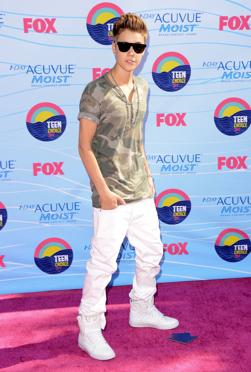 Justin Bieber en los Teen Choice Awards 2012