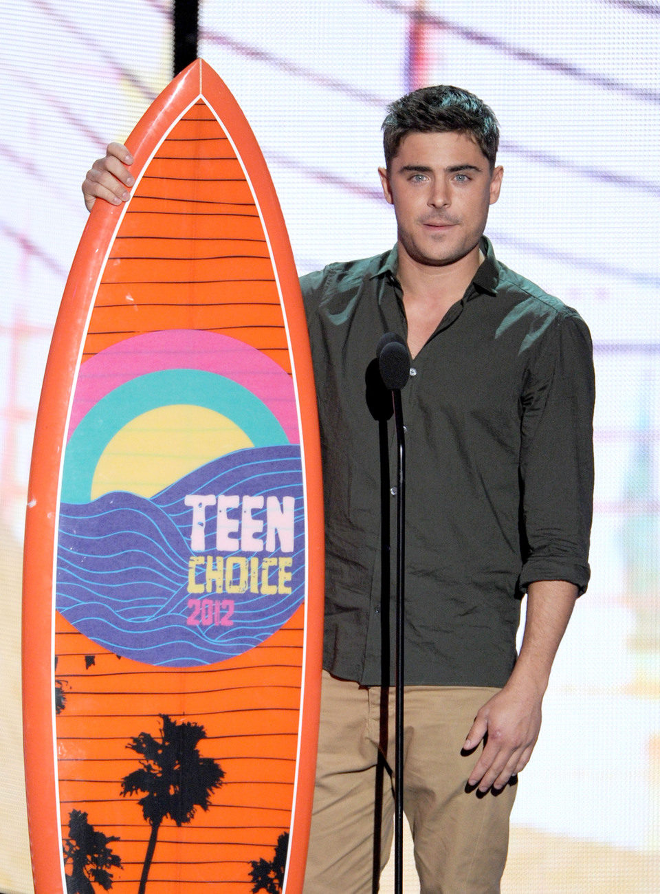 Zac Efron en los Teen Choice Awards 2012