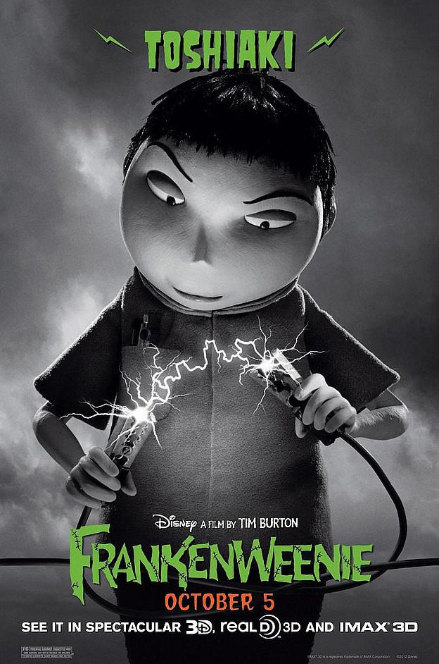 Póster de Toshiaki, de 'Frankenweenie'