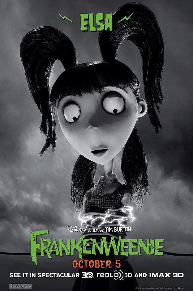 Póster de Elsa, de 'Frankenweenie'