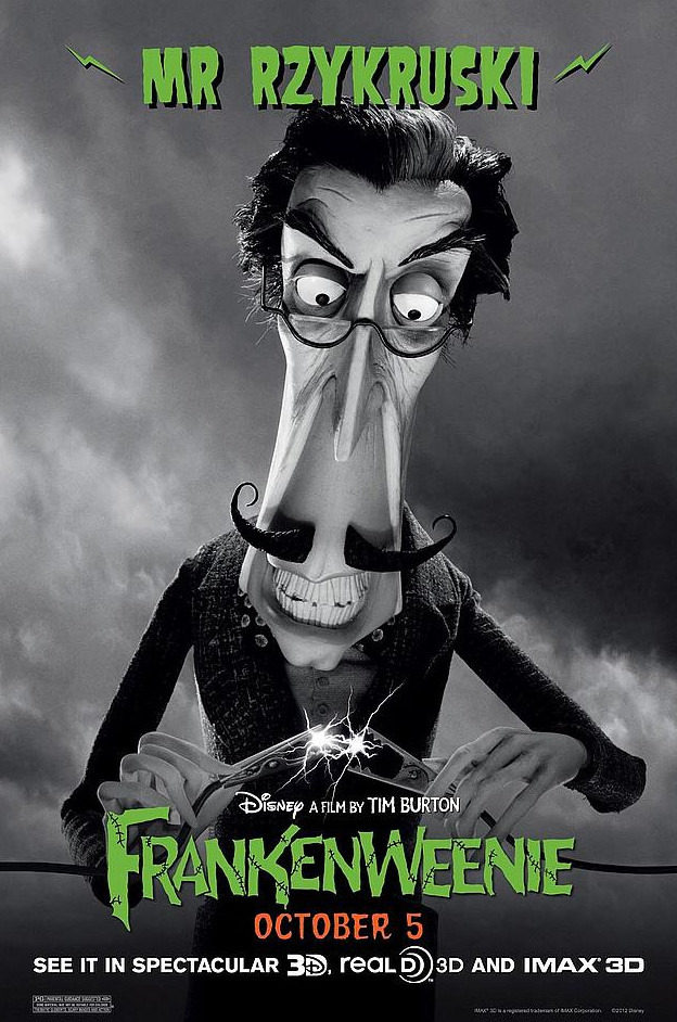 Póster de Mr. Rzykrusky, de 'Frankenweenie'