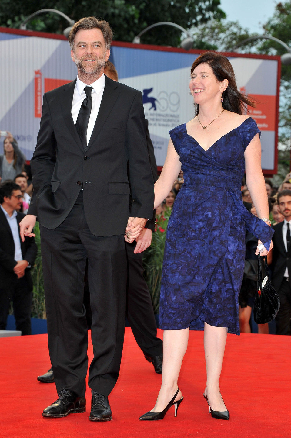 Paul Thomas Anderson y Joanne Sellar en la Mostra de Venecia 2012