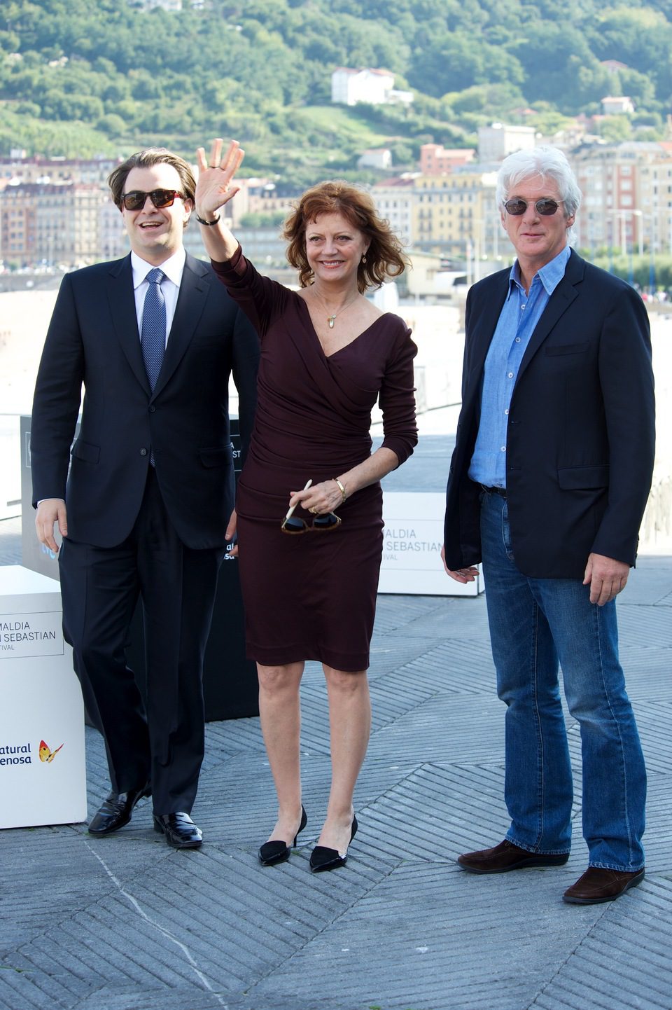 Nicholas Jarecki, Susan Sarandon y Richard Gere en el Festival de San Sebastián 2012