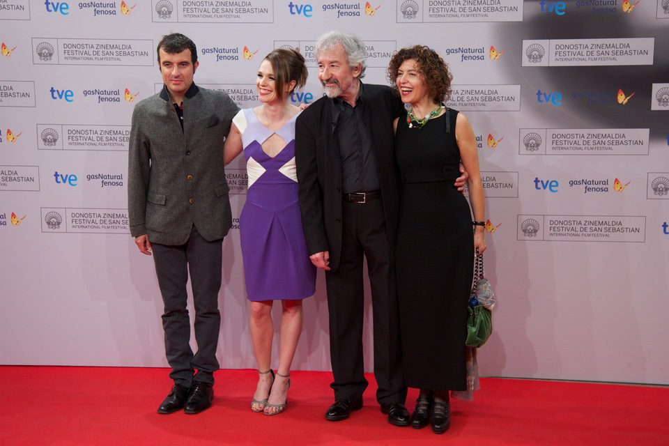 Javier Rebollo, Valeria Alonso, José Sacristán e Iciar Bollaín en el Festival de San Sebastián 2012