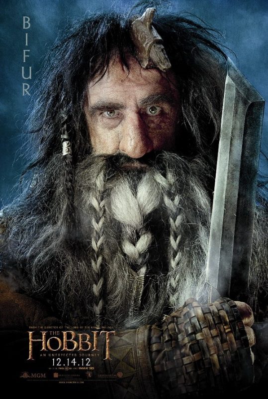 Póster de Bifur para 'El Hobbit: Un viaje inesperado'