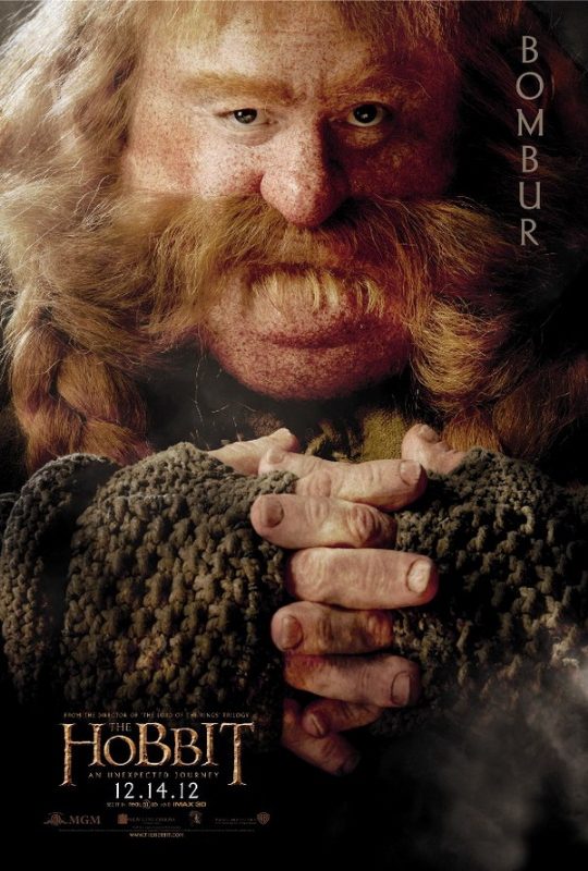 Póster de Bombur para 'El Hobbit: Un viaje inesperado'