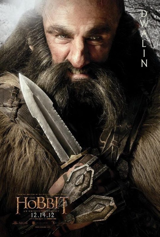 Póster de Dwalin para 'El Hobbit: Un viaje inesperado'