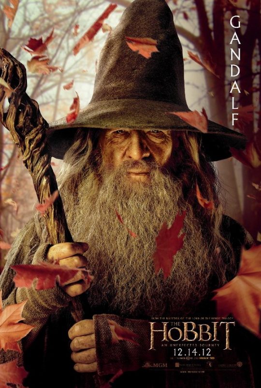 Póster de Gandalf para 'El Hobbit: Un viaje inesperado'