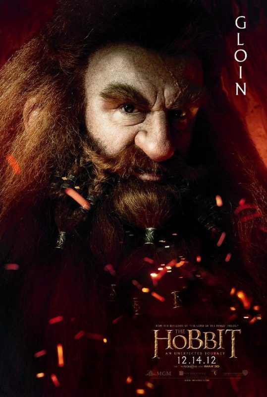 Póster de Gloin para 'El Hobbit: Un viaje inesperado'