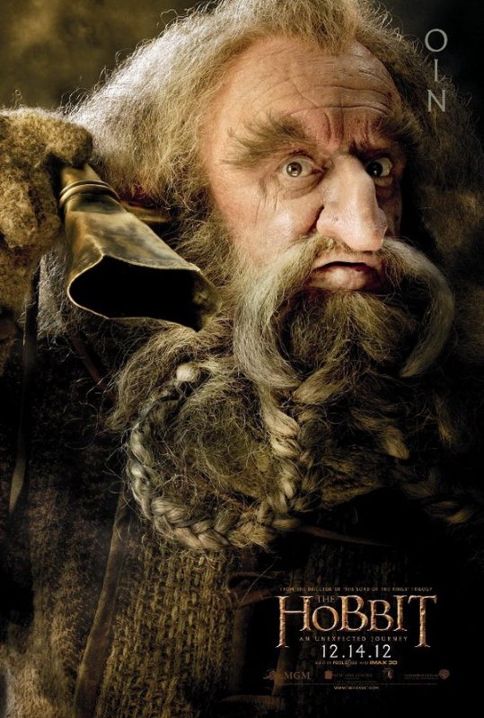 Póster de Oin para 'El Hobbit: Un viaje inesperado'