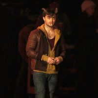 Daniel Radcliffe en el rodaje de 'Horns'