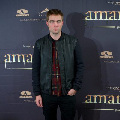 Robert Pattinson en la presentación en Madrid de 'Amanecer. Parte 2'