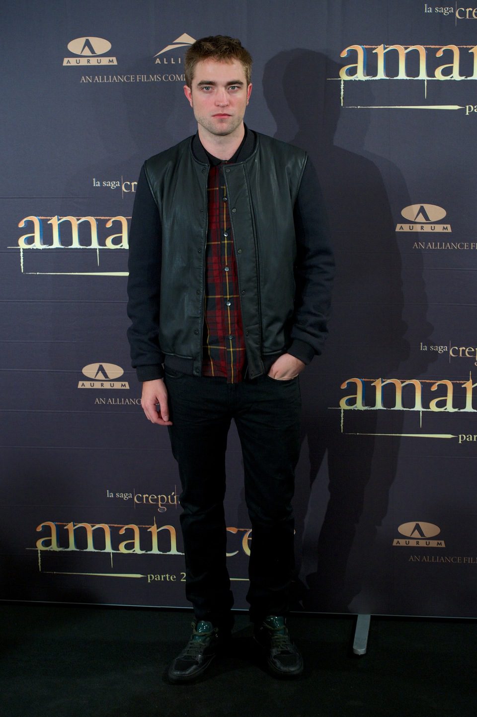 Robert Pattinson en la presentación en Madrid de 'Amanecer. Parte 2'