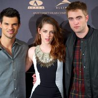 Taylor Lautner, Kristen Stewart y Robert Pattinson presentan en Madrid 'Amanecer. Parte 2'