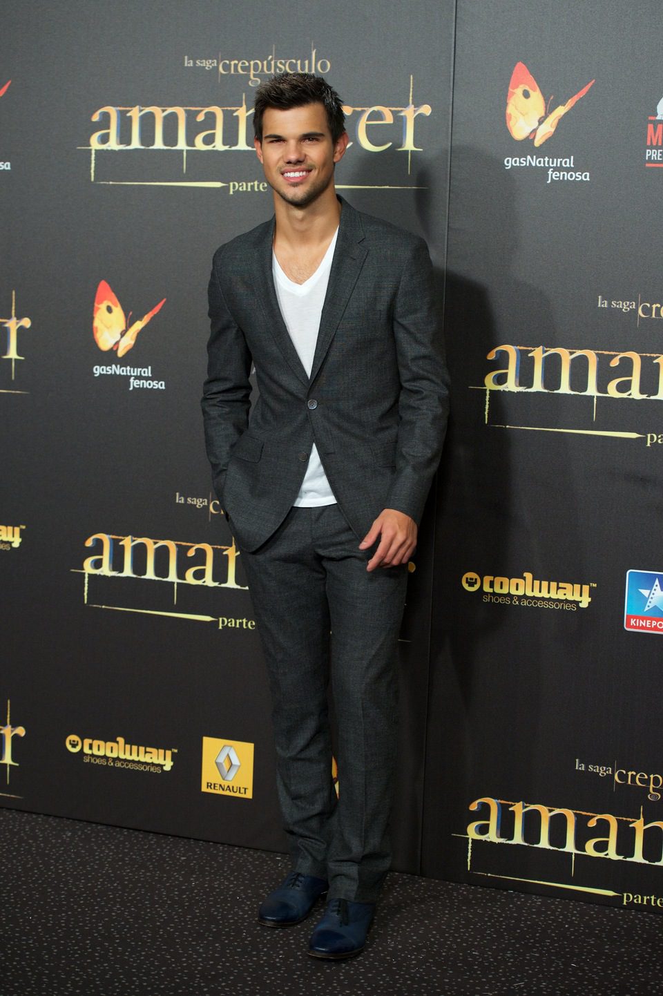 Taylor Lautner en el estreno en Madrid de 'Amanecer. Parte 2'