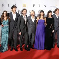 Todo el elenco de 'Fin' en la première en Madrid