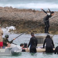 Jennifer Lawrence salta en el rodaje de 'Los Juegos del Hambre: En llamas'