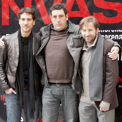 Daniel Calparsoro, Antonio de la Torre y Alberto Ammann en la presentación de 'Invasor' en Madrid