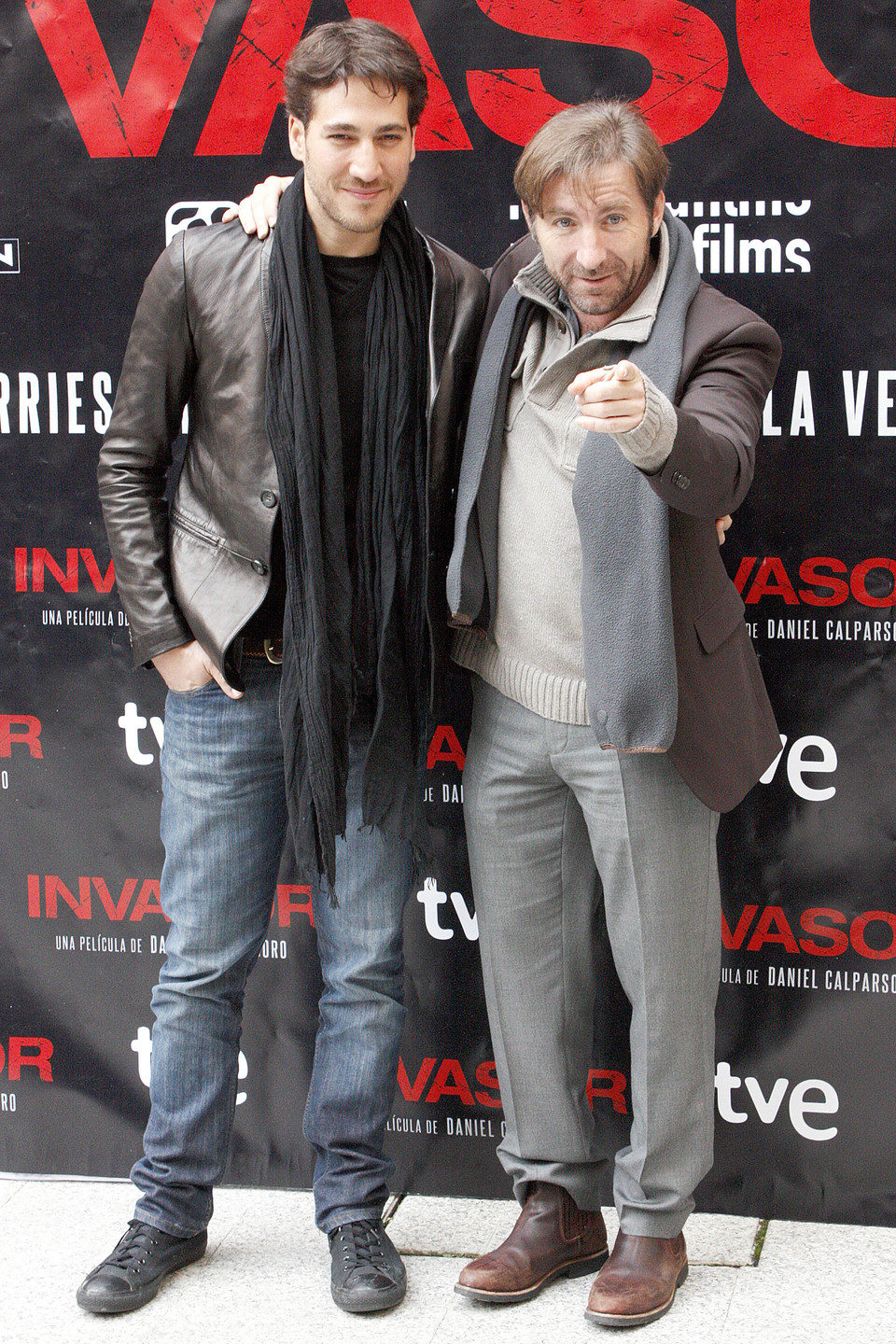 Antonio de la Torre y Alberto Amman en la presentación de 'Invasor' en Madrid