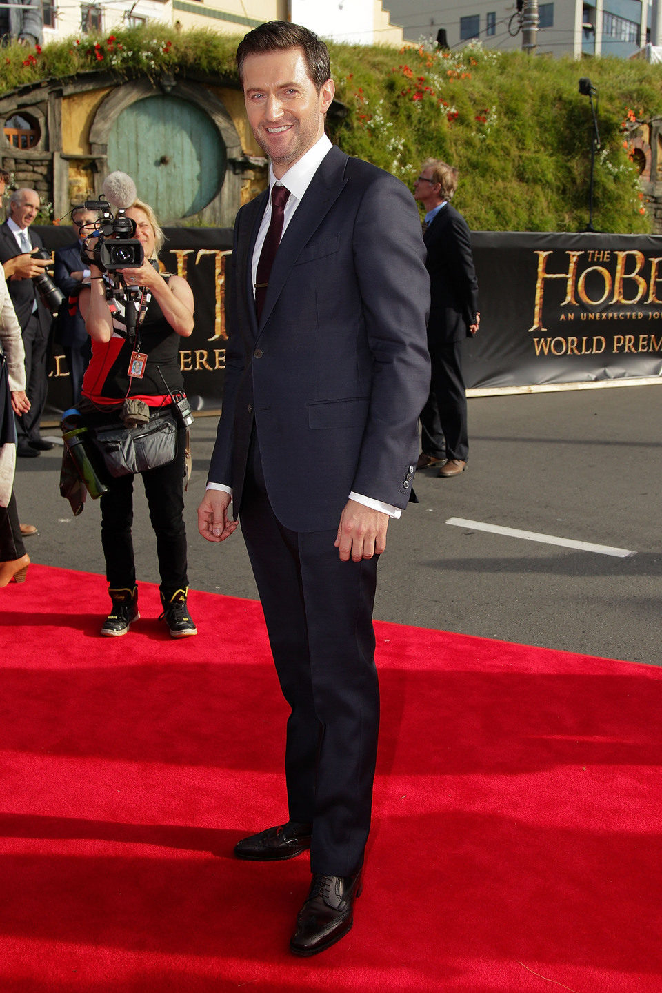 Richard Armitage en la premiere de 'El Hobbit: Un viaje inesperado' en Nueva Zelanda