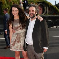 Peter Jackson y su hija Katie en la premiere de 'El Hobbit: Un viaje inesperado' en Nueva Zelanda