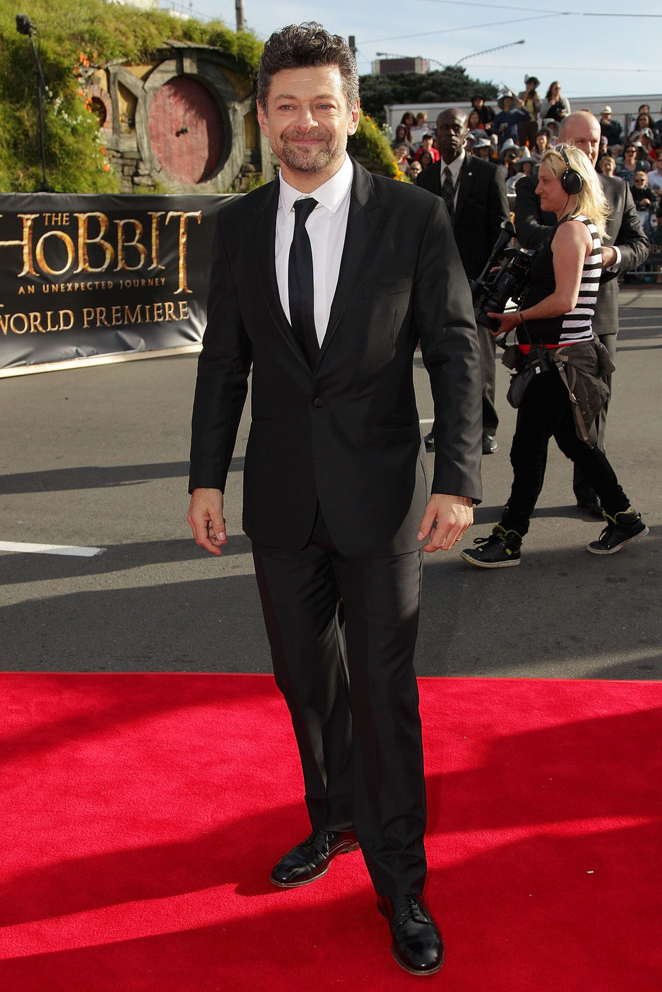 Andy Serkis en la premiere de 'El Hobbit: Un viaje inesperado' en Nueva Zelanda