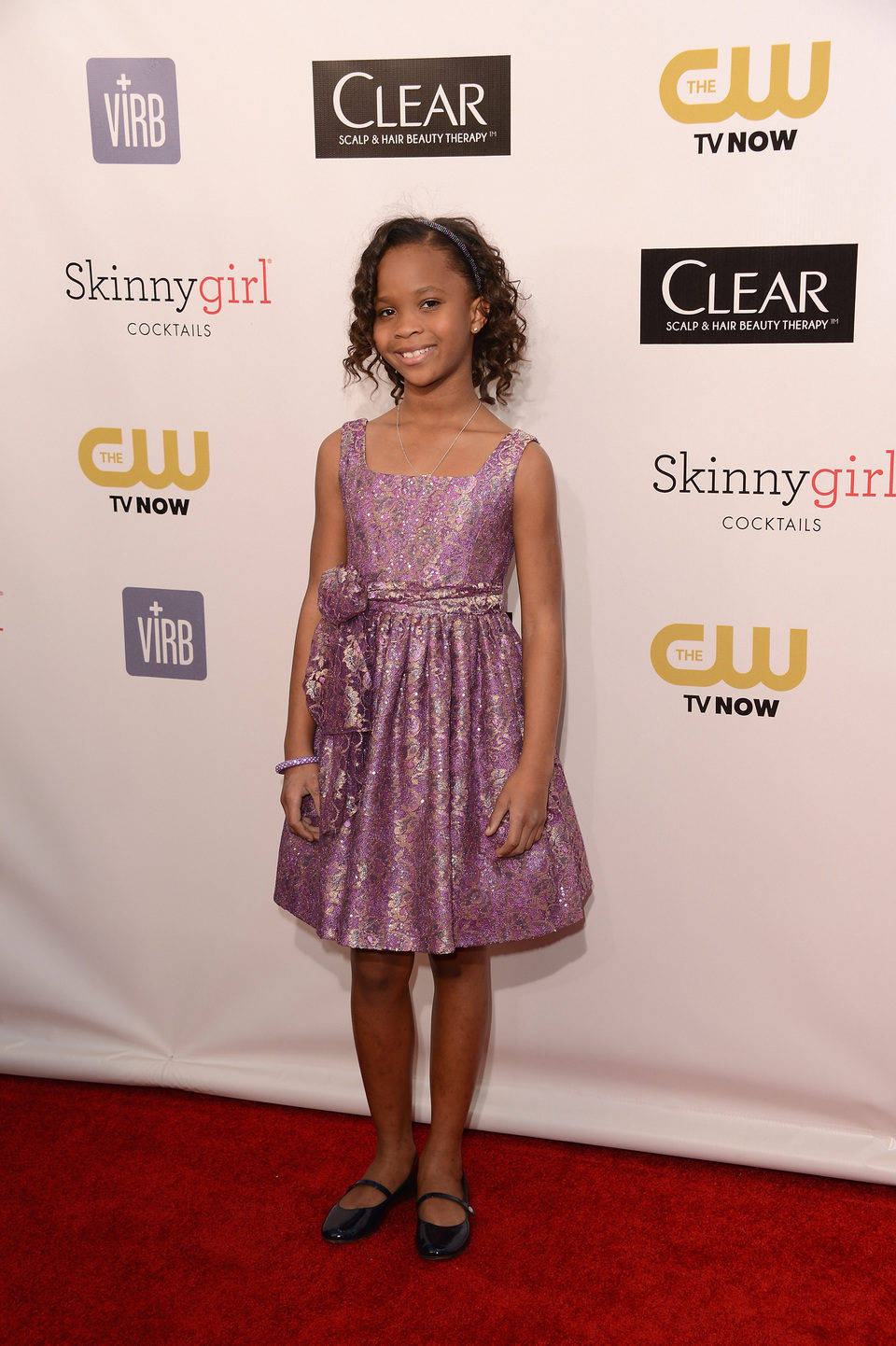 Quvenzhané Wallis en la gala de los Critics' Choice Movie Awards 2013