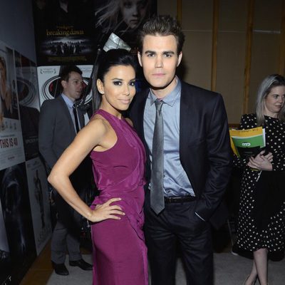 Eva Longoria y Paul Wesley en la gala de los Critics' Choice Movie Awards 2013