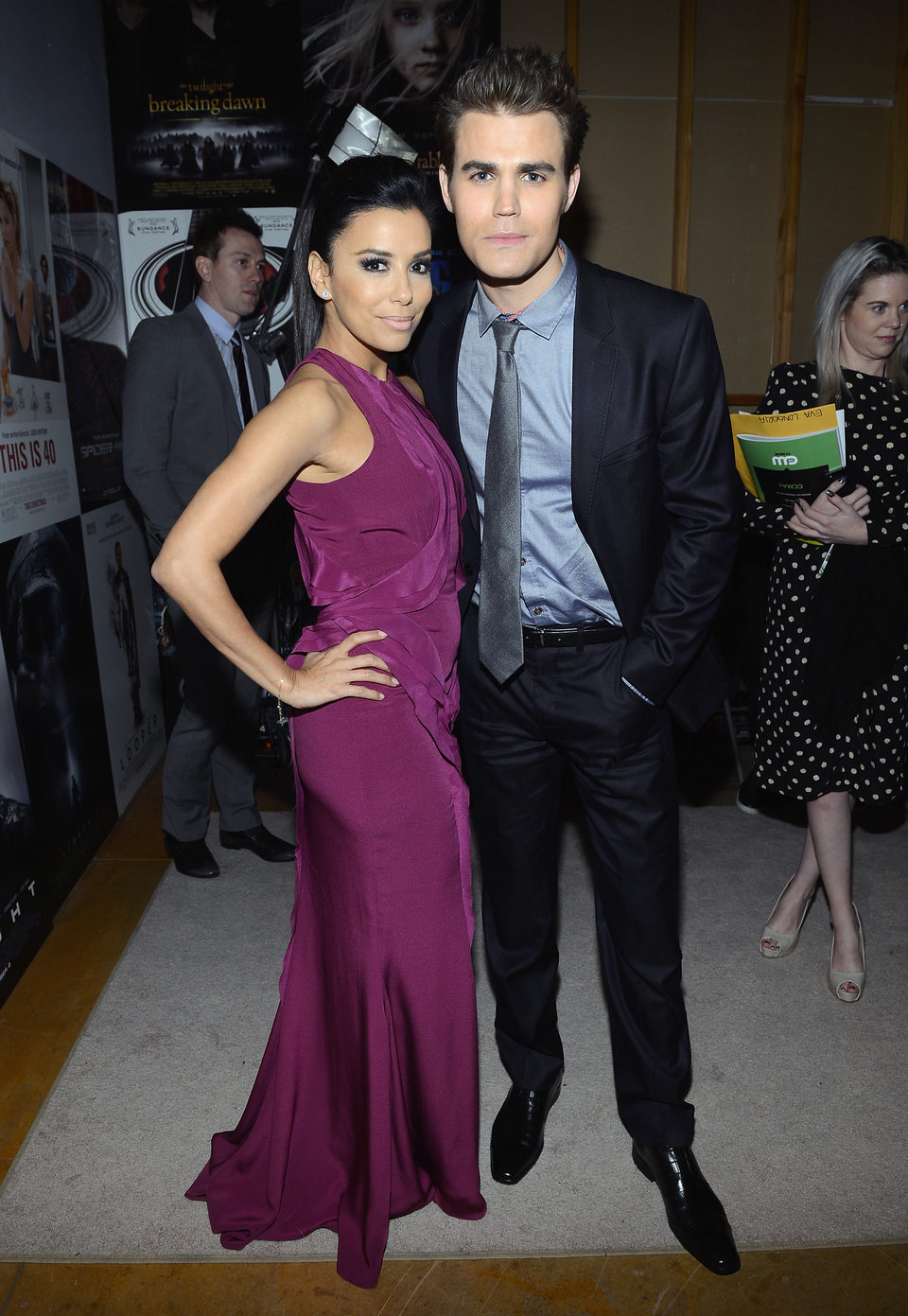 Eva Longoria y Paul Wesley en la gala de los Critics' Choice Movie Awards 2013