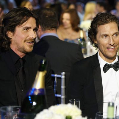 Christian Bale y Matthew McConaughey en la gala de los Critics' Choice Movie Awards 2013