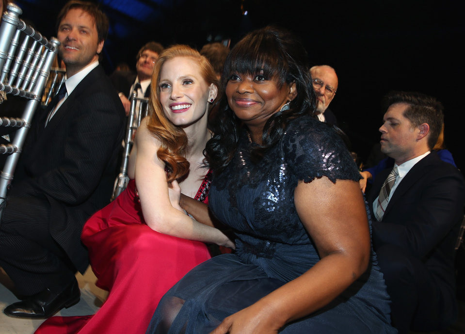 Jessica Chastain y Octavia Spencer en la gala de los Critics' Choice Movie Awards 2013