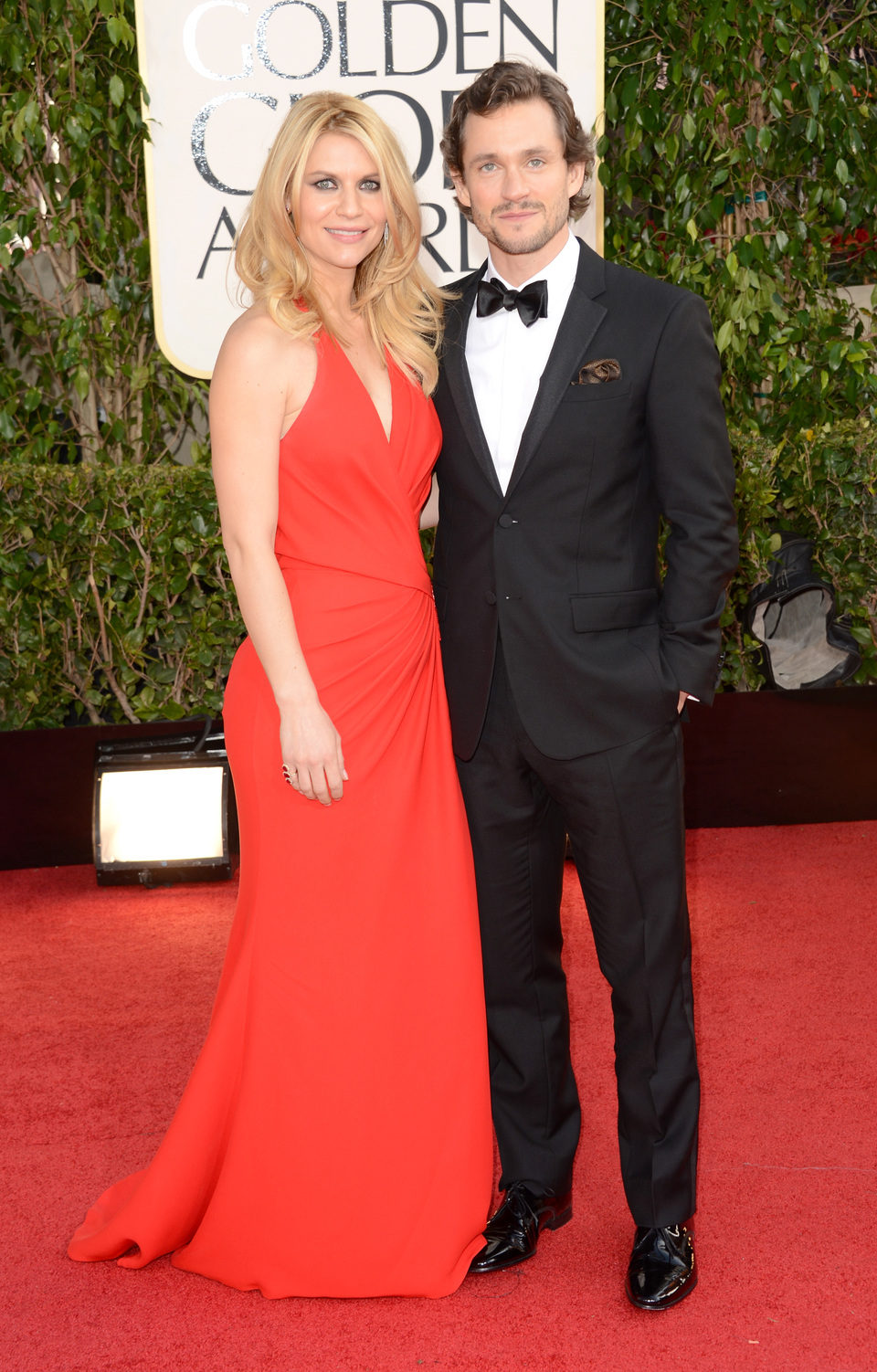 Claire Danes y su marido en los Globos de Oro 2013