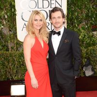 Claire Danes y su marido en los Globos de Oro 2013