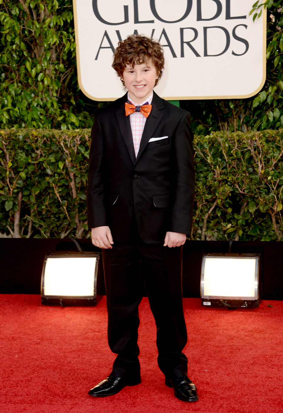 Nolan Gould en los Globos de Oro 2013