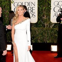 Heidi Klum en la alfombra roja de los Globos de Oro 2013