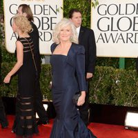 Glenn Close en la alfombra roja de los Globos de Oro 2013