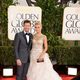 Julianne Hough y Ryan Seacrest en los Globos de Oro 2013