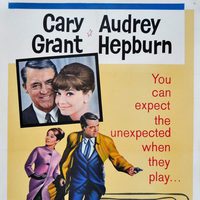 Audrey Hepburn en el cartel de 'Charada'