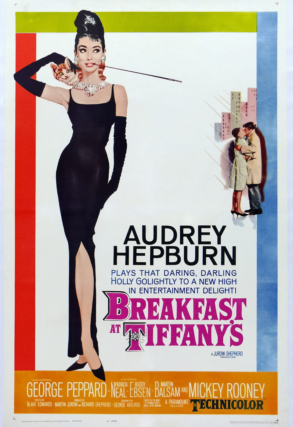 Audrey Hepburn en el cartel de 'Desayuno con diamantes'