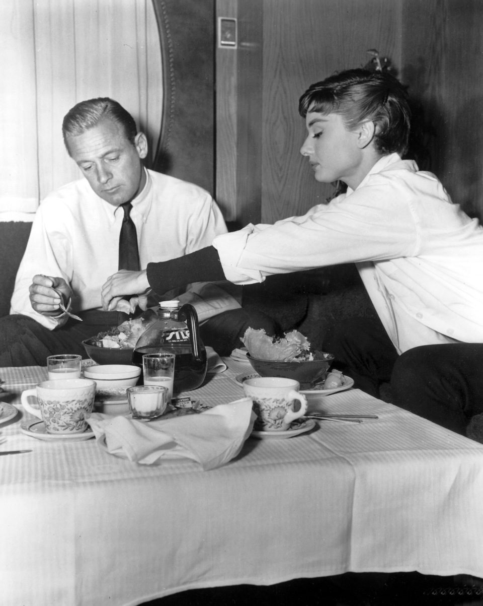 Audrey Hepburn y William Holden en 'Sabrina'